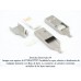 Conector USB macho tipo A para armar, soldable